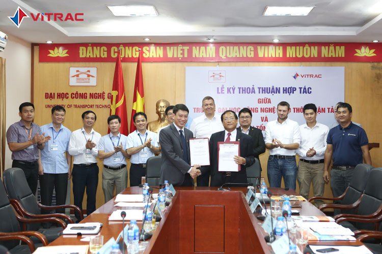 LỄ KÝ BIÊN BẢN HỢP TÁC GIỮA TRƯỜNG ĐẠI HỌC CÔNG NGHỆ GTVT VÀ CÔNG TY CỔ PHẦN TỔNG CÔNG TY VĨNH PHÚ (VITRAC)