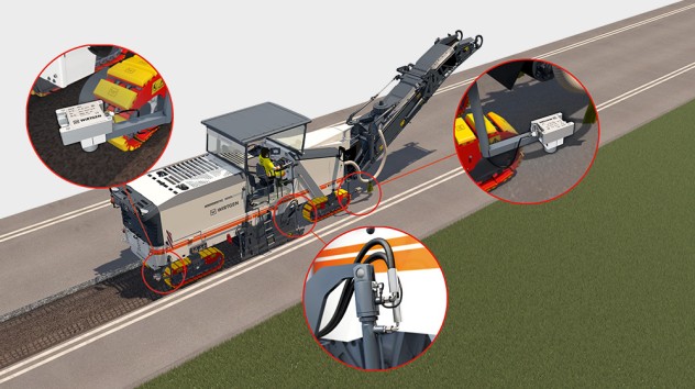 WIRTGEN sensors and scanning equipment